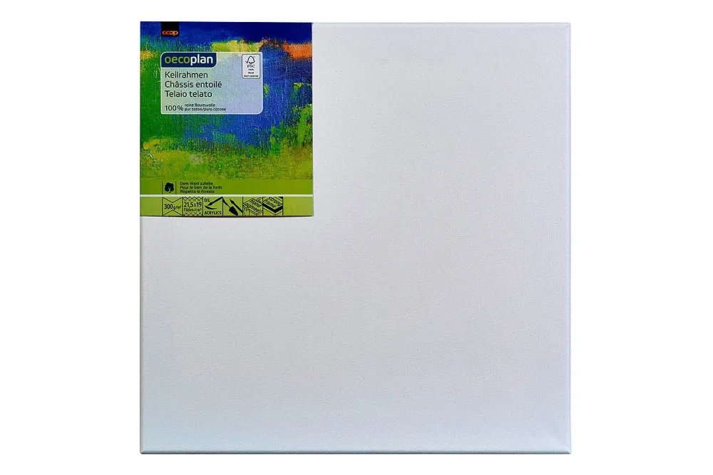Oecoplan Keilrahmen Weiss | 40 × 40 cm