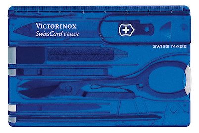 Victorinox SwissCard 0.7122.T2 Taschenwerkzeug-Set Anzahl Funktionen 10 Saphir