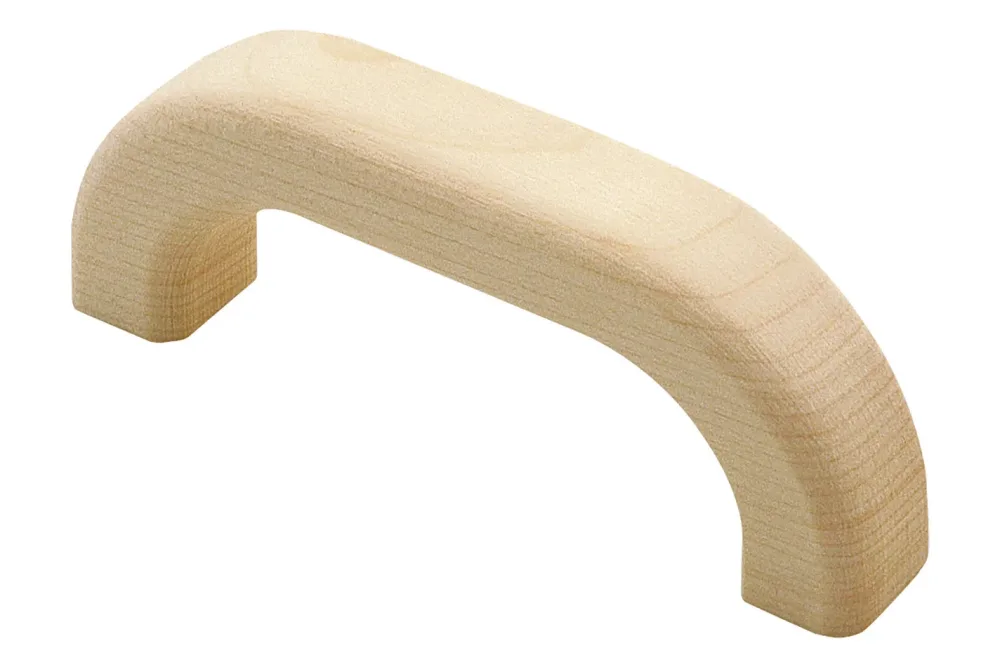 Siro Möbelgriff Ahorn Roh | 75 × 14 × 29 mm