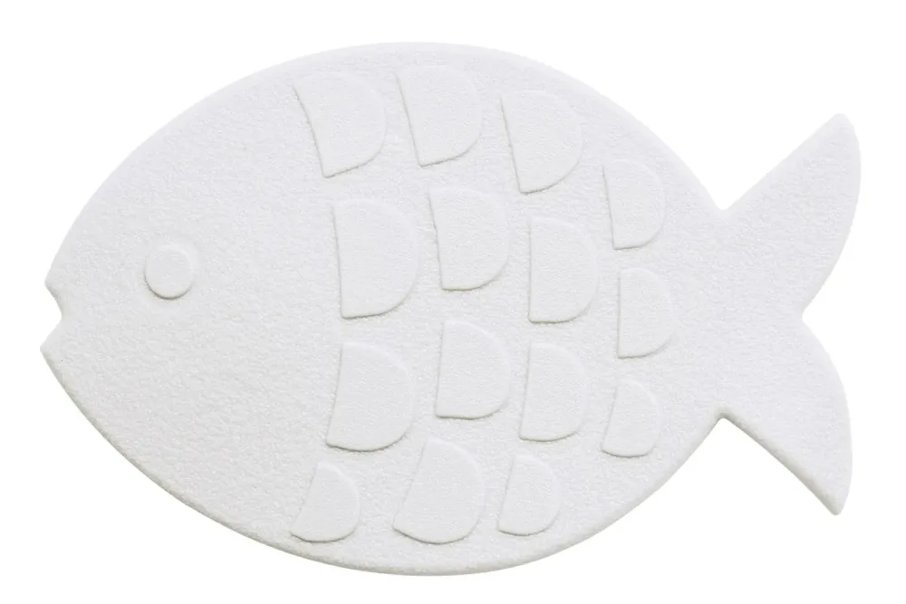 Spirella Anti-Rutsch-Sticker Globefish | Weiss | PVC | 16 cm