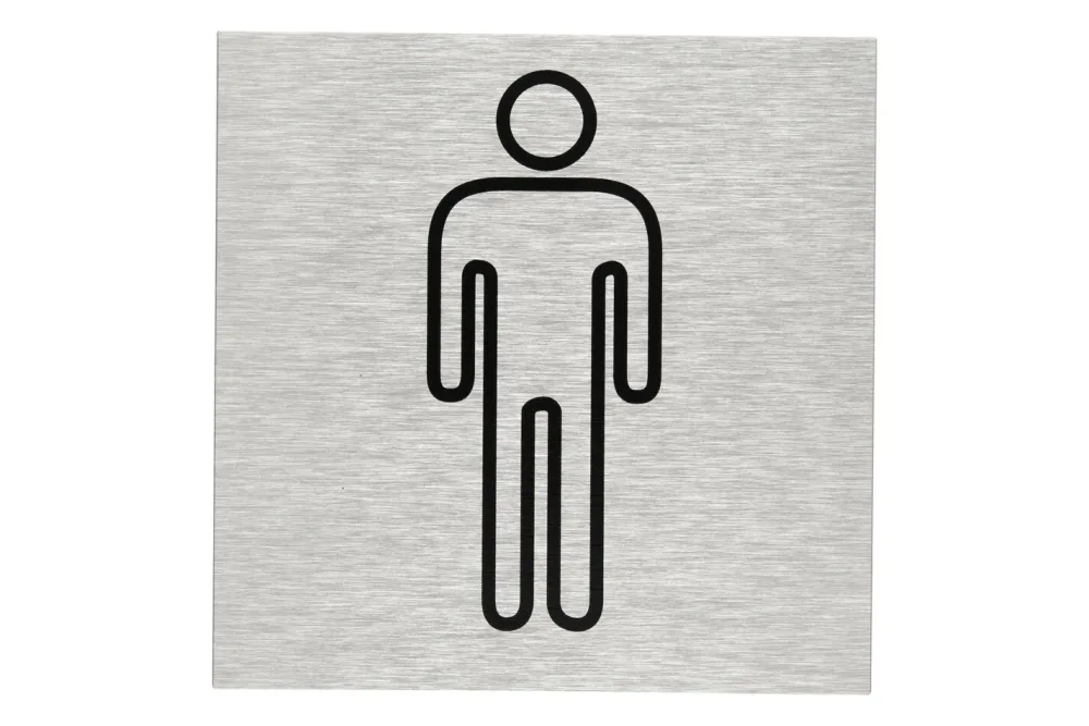 Alu-Schild Herren Symbol | ⌀ 12 cm