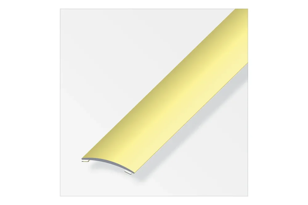 Alfer Alu-Übergangsprofil Messing | 100 × 4 × 0.5 cm