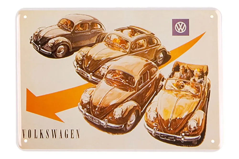 Münder Email Schild Volkswagen | 15 × 10 cm