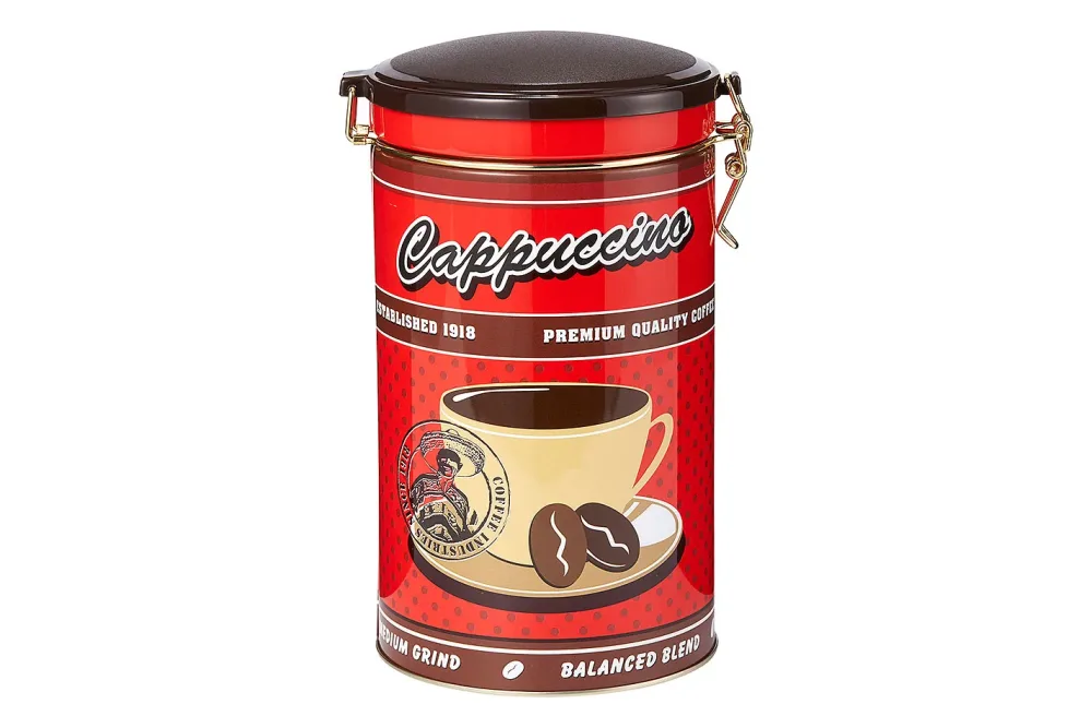 Kaffeedose rund mit Bügelverschluss assortiert