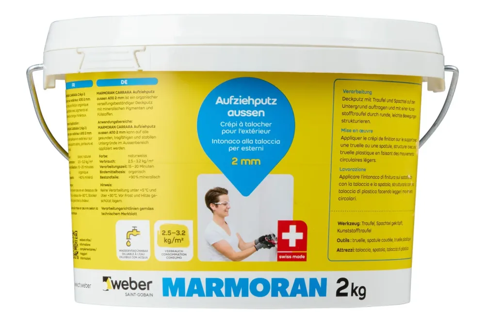 Marmoran Carrara Aufziehputz Aussen | 2 kg