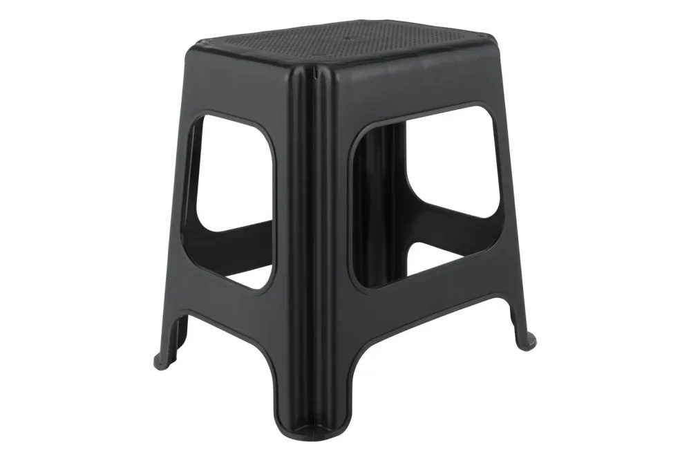 Okt Maxi-Hocker Granitgrau | 41 × 33.5 × 42.5 cm | max. 150 kg