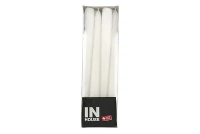 Inhouse Spitzkerzen weiss 2.2x24cm 12 Stück