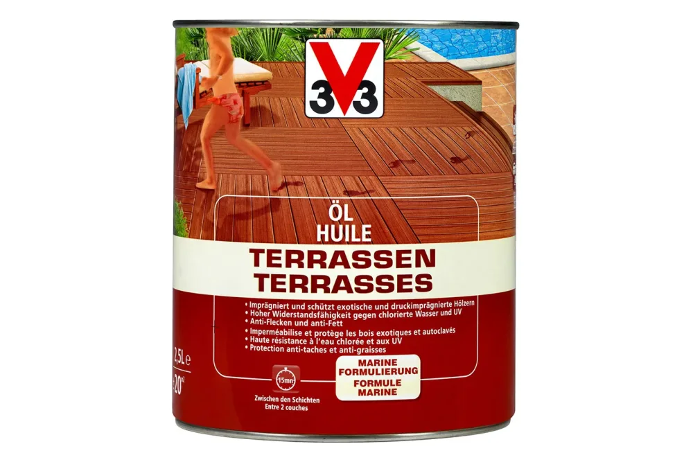 V33 Holzbodenschutzöl Farblos | 2.5 l