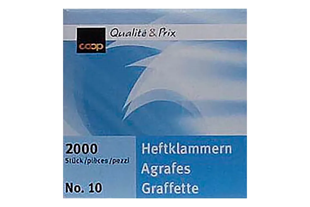 Coop Heftklammern no.10 2000 Stück