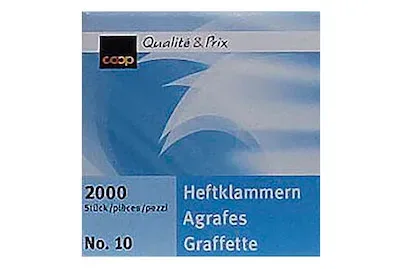 Coop Heftklammern no.10 2000 Stück