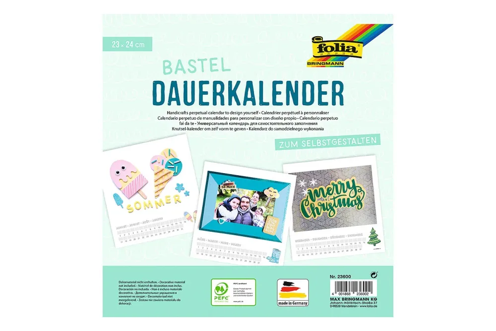 Folia Bastel-Dauerkalender | 23 × 24 cm