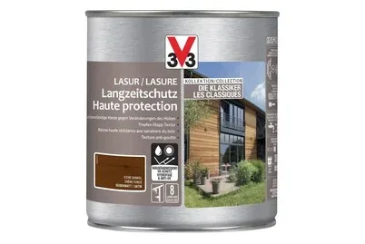 V33 Holzlasur langzeitschutz Eiche Dunkel | 750 ml