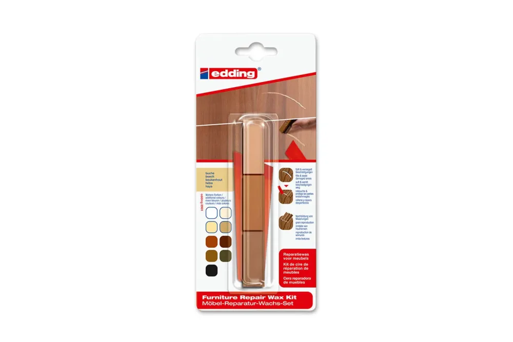 Edding Möbelreparaturwachs-Set Buche
