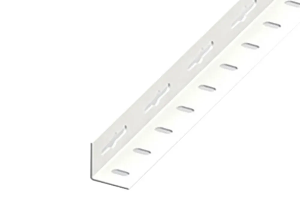 Alfer Winkelprofil Stahl Verzinkt Weiss | 200 × 3.6 × 3.6 cm