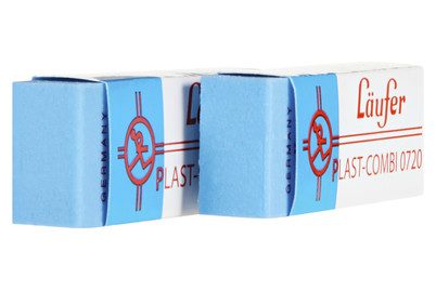 L&Auml;UFER Radierer Plast Combi 69849 2 St&uuml;ck 65x21x12mm