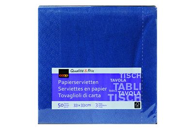 Inhouse Servietten dunkelblau 33cm 50 Stück