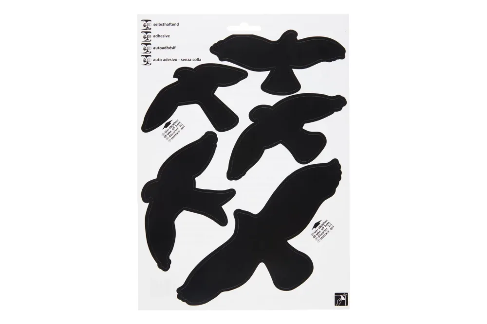 Kleber Vögel Schwarz | 25 × 35 cm