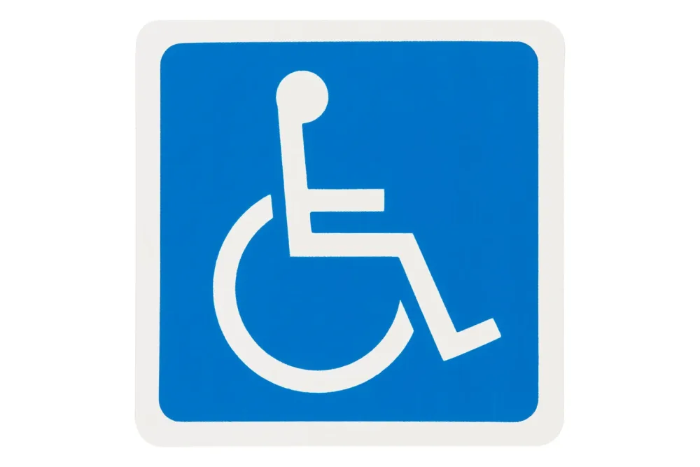 Schild Körperbehinderte | 7.5 × 7.5 cm
