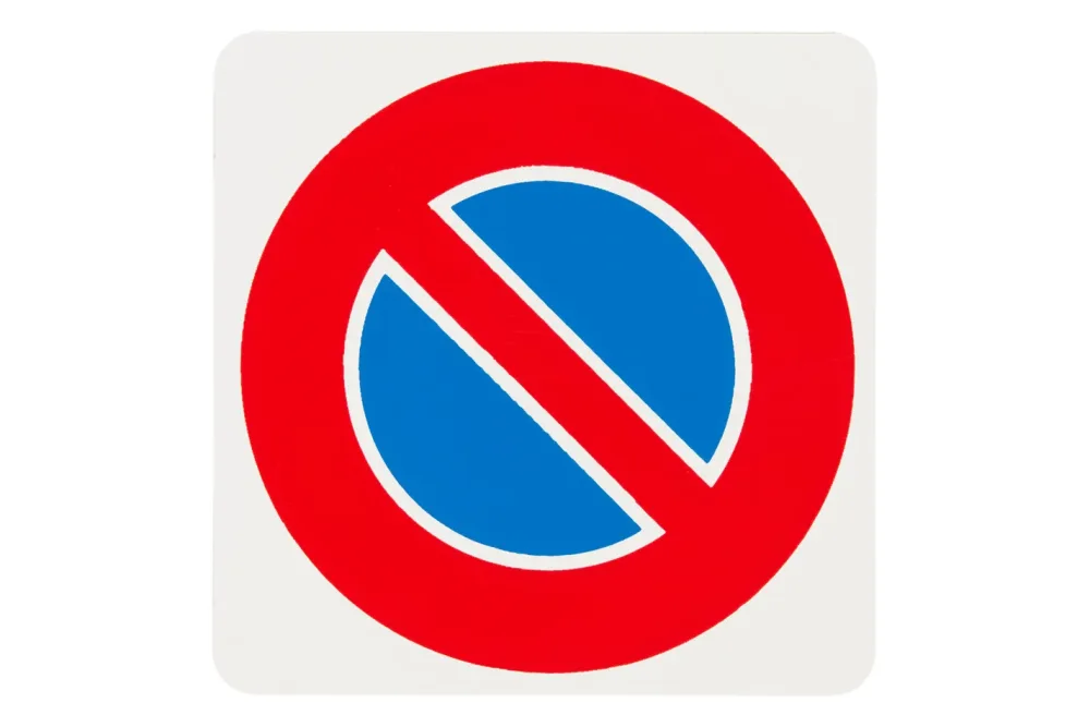 Schild Parkverbot | 7.5 × 7.5 cm