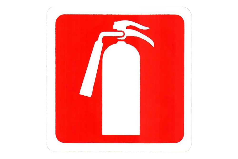 Schild Feuerlöscher | 15 × 15 cm