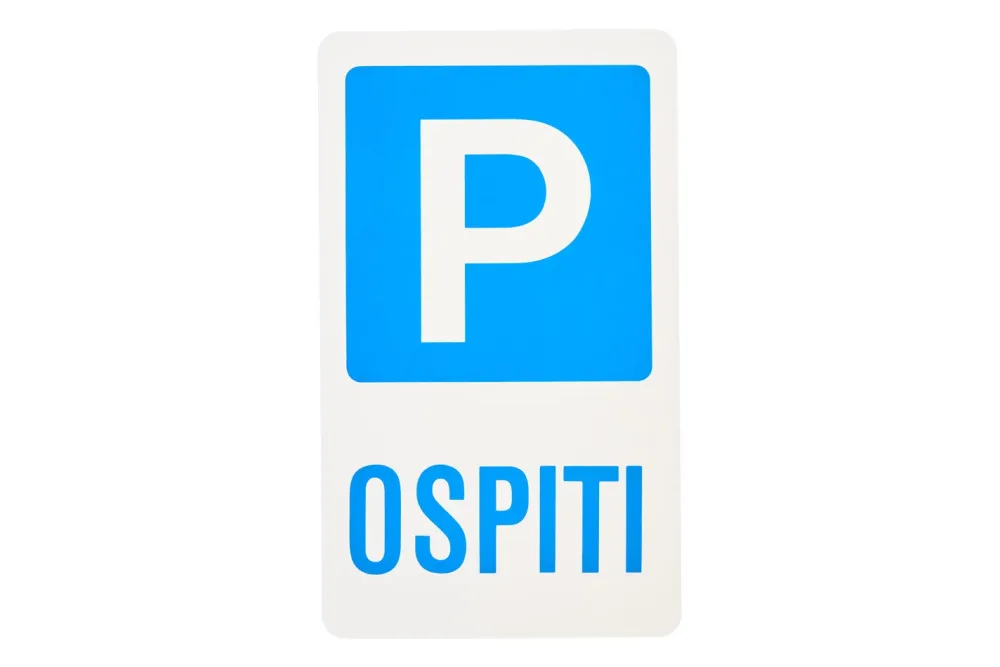 Schild P Ospiti | 33 × 19 × 0.1 cm