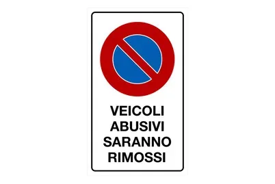 Schild Vietato il parchegio | 30 × 50 cm