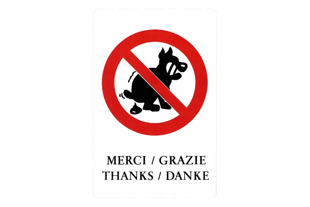 Schild Keine Hundetoilette | 33 × 9.5 cm