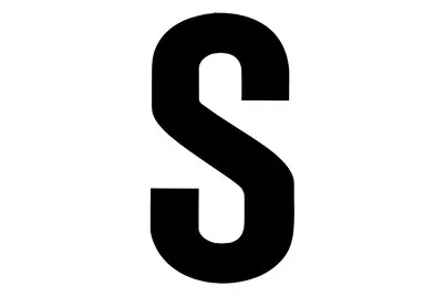 Folienbuchstabe Schwarz S | 6 cm