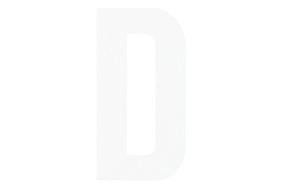 Folienbuchstabe Weiss D | 10 cm