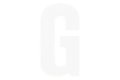 Folienbuchstabe Weiss G | 9.5 cm