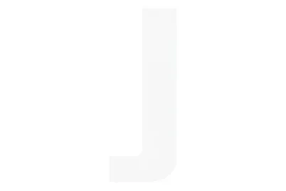 Folienbuchstabe Weiss | J | 9.5 cm