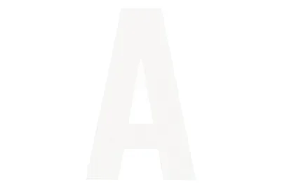 Folienbuchstabe A Weiss | 3 cm