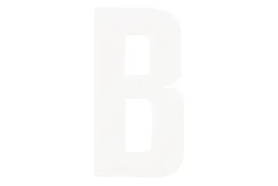 Folienbuchstabe Weiss | B | 3 cm