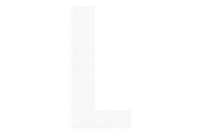 Folienbuchstabe Weiss L | 3 cm
