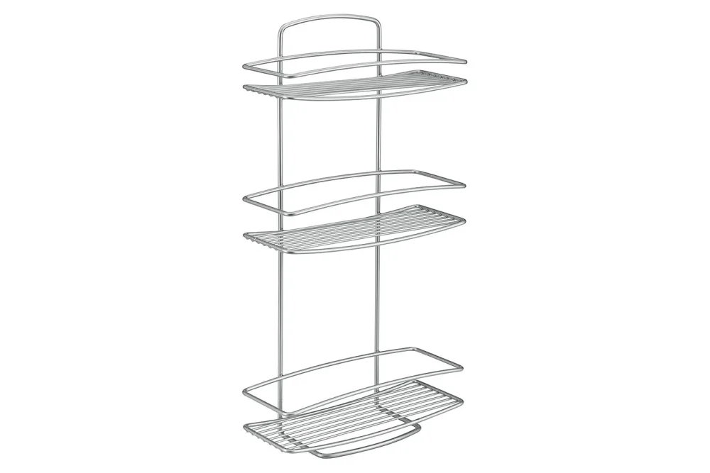 Metaltex Ablage 3 Etagen Grau Stahl | 53 × 11 × 26 cm