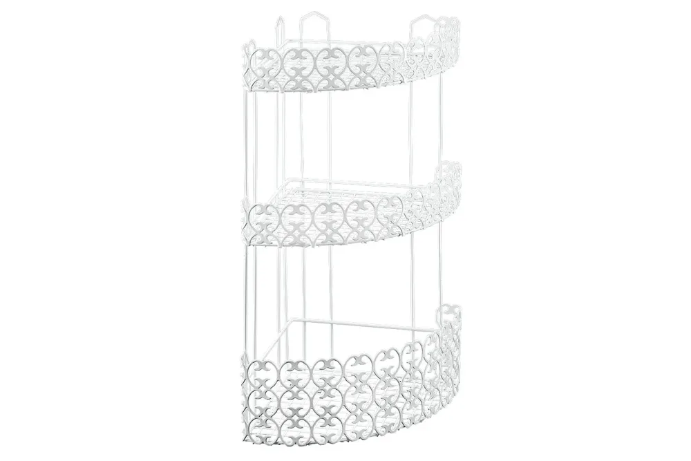 Metaltex Eckregal Weiss | 25 × 25 × 50 cm