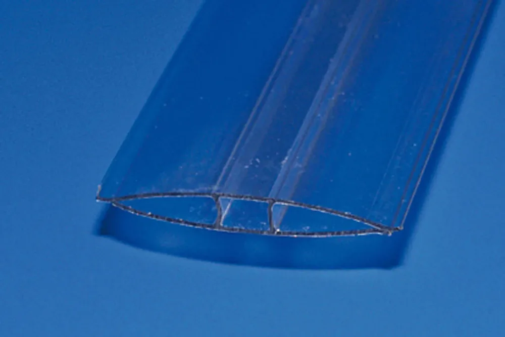 H-Profil für Polycarbonatplatten | 2.5 m | 4 mm