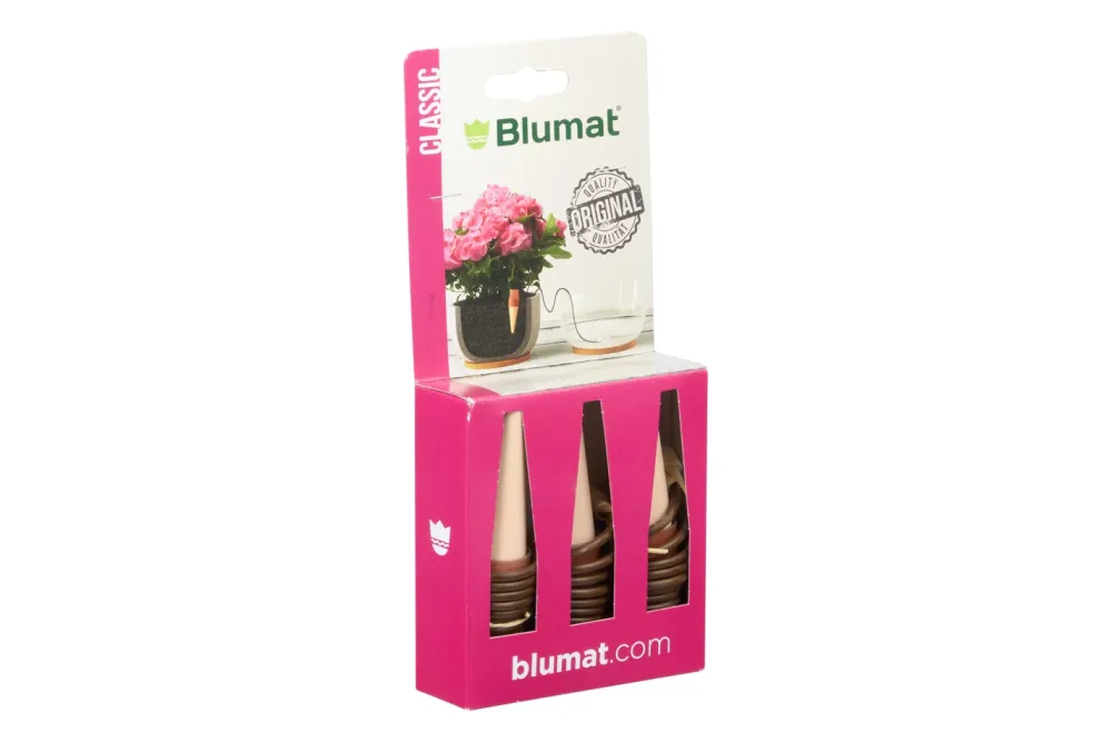 Blumat Pflanzenbewässerung | 75 ml | 50 ml | 24 h | 3 Stück