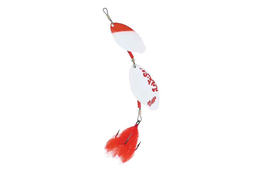 Mepps Löffel Pike Tandem Rot-Weiss | 80 | 2.5 | 1.5 cm | 27 g