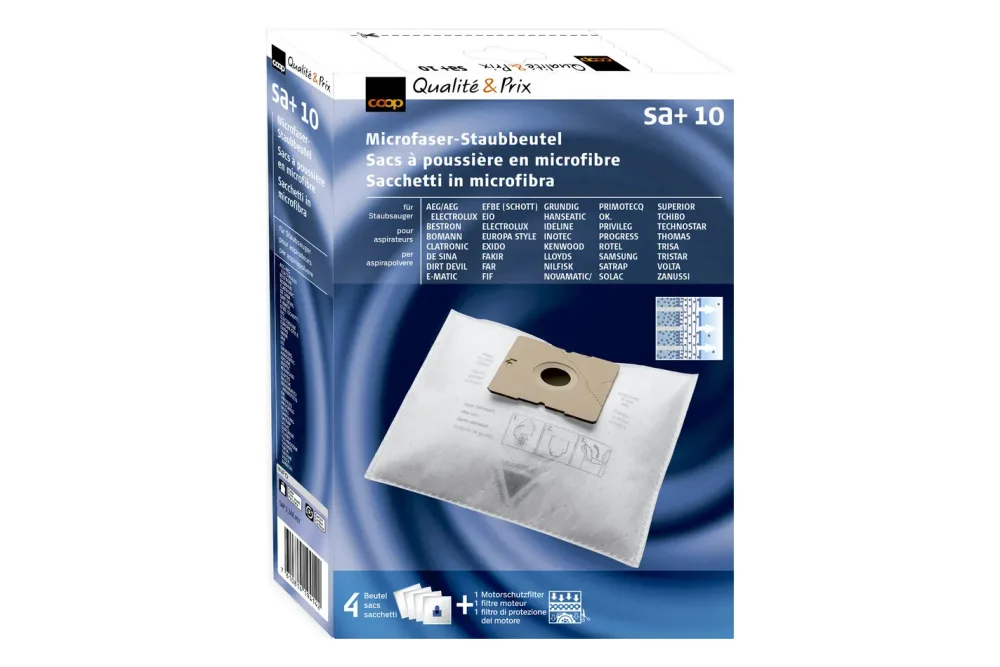 Coop Microfaser-Staubbeutel, SA+ 10