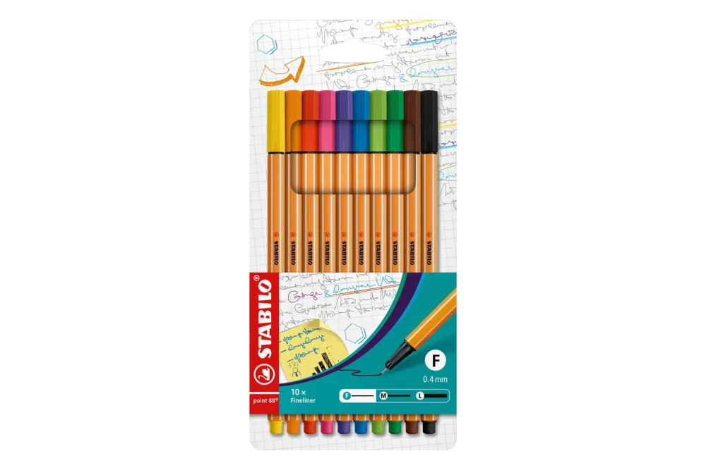 STABILO Feinschreiber point 88 0.4mm 88/10 10 Farben ass.