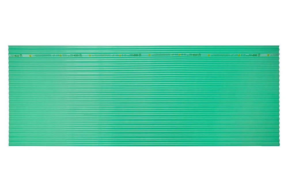 Micro-Wellplatte PVC Grün | 200 × 75 cm