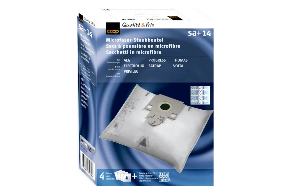 Coop Microfaser-Staubbeutel, SA+ 14