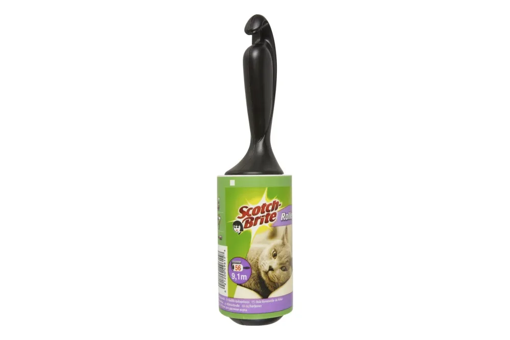 Scotch-Brite Fusselrolle 5,5 x 23,5 cm Schwarz 56 Blatt