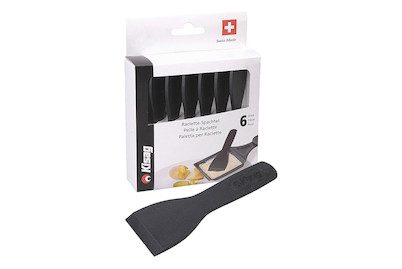Kisag Raclette-Spachtel schwarz 6 Stück