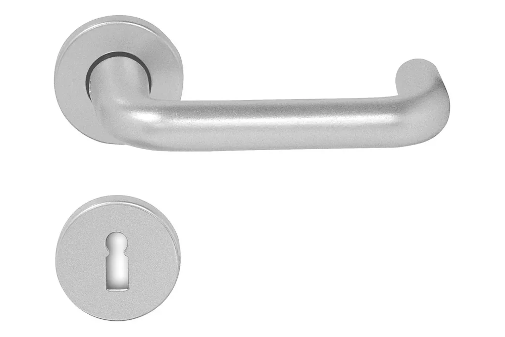 Lienbacher Drücker-Garnitur Nava Aluminium | 13 cm