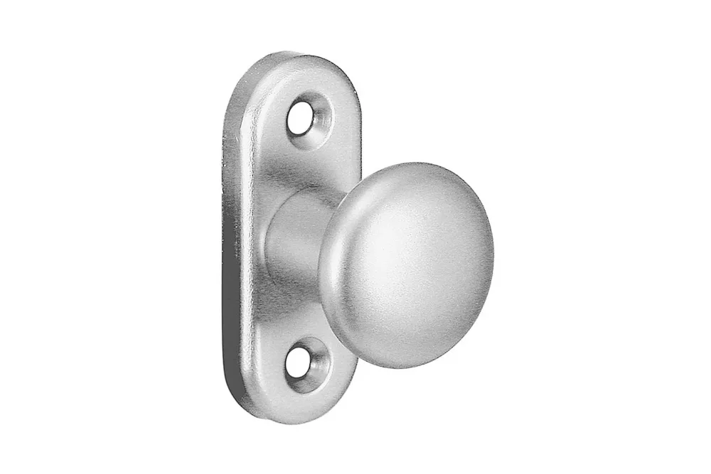 Lienbacher Hebetürknopf mit Rosette Aluminium | 26 × 65 mm