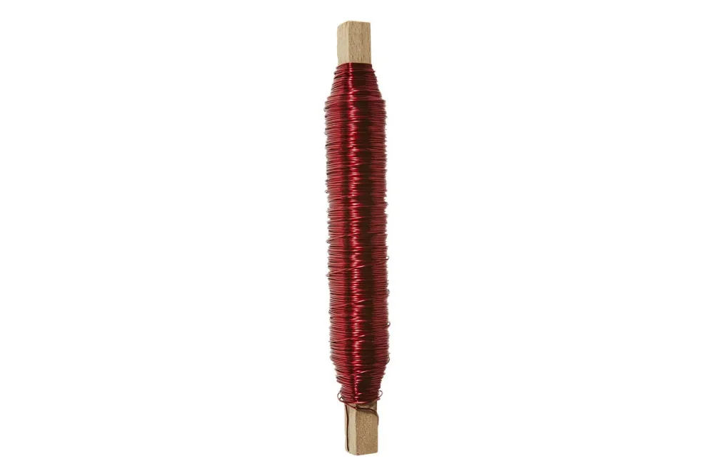 Glorex Wickeldraht Rot | 50 m | 100 g