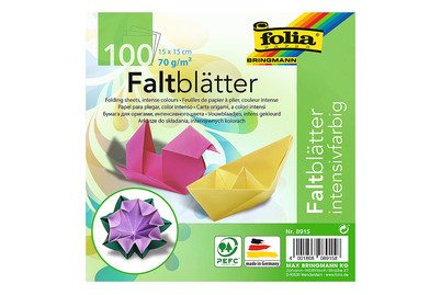 Folia Farbiges Papier Farbig Assortiert Papier 70 g/m² 8915 100 Blatt