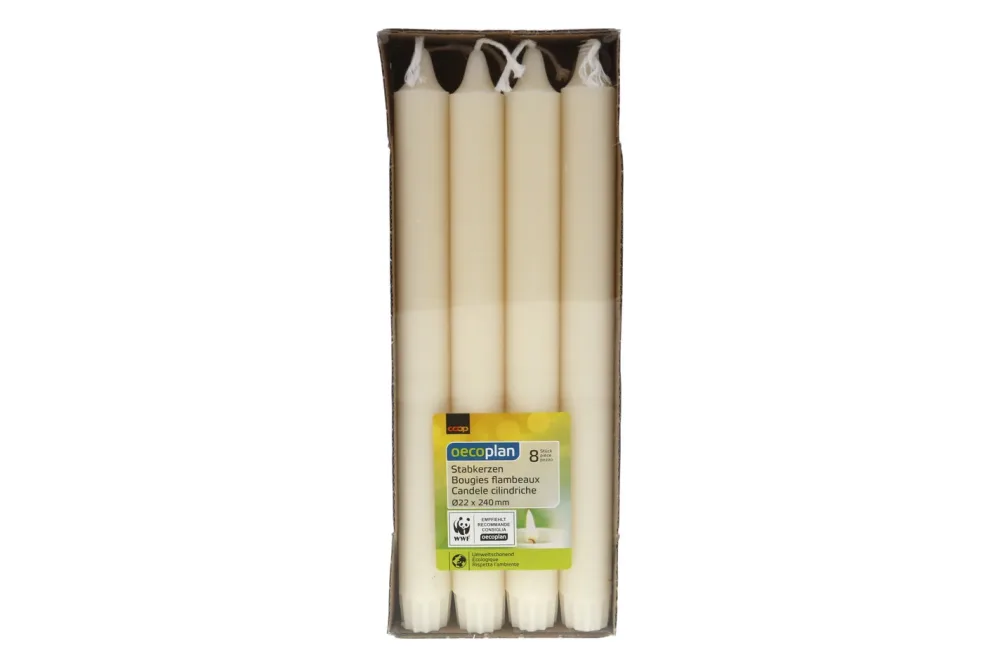 Oecoplan Leuchterkerzen 22x240mm creme